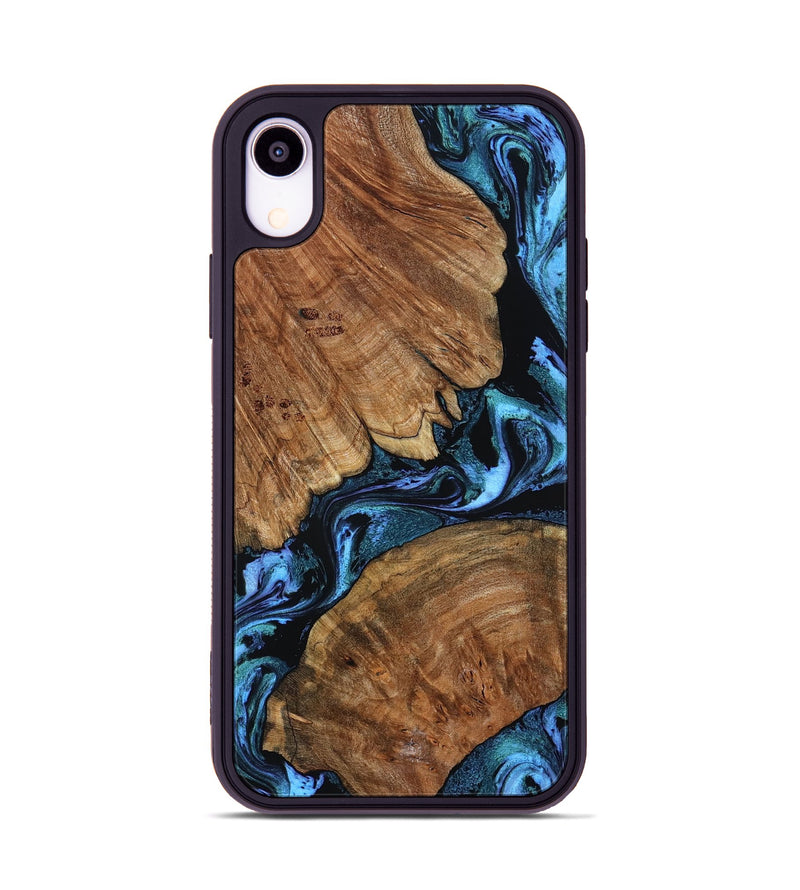 iPhone Xr Wood Phone Case - Danika (Blue, 802107)