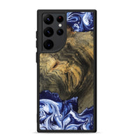 Galaxy S22 Ultra Wood Phone Case - Lori (Blue, 802108)