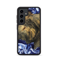 Galaxy S24 Wood Phone Case - Lori (Blue, 802108)