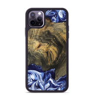 iPhone 11 Pro Max Wood Phone Case - Lori (Blue, 802108)
