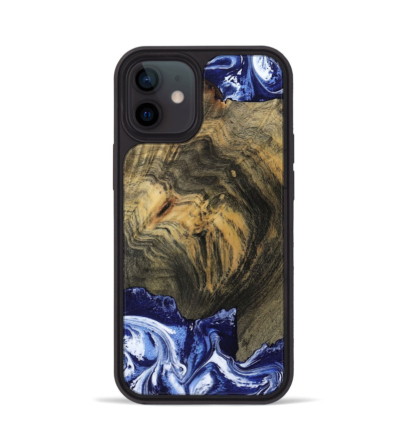 iPhone 12 Wood Phone Case - Lori (Blue, 802108)