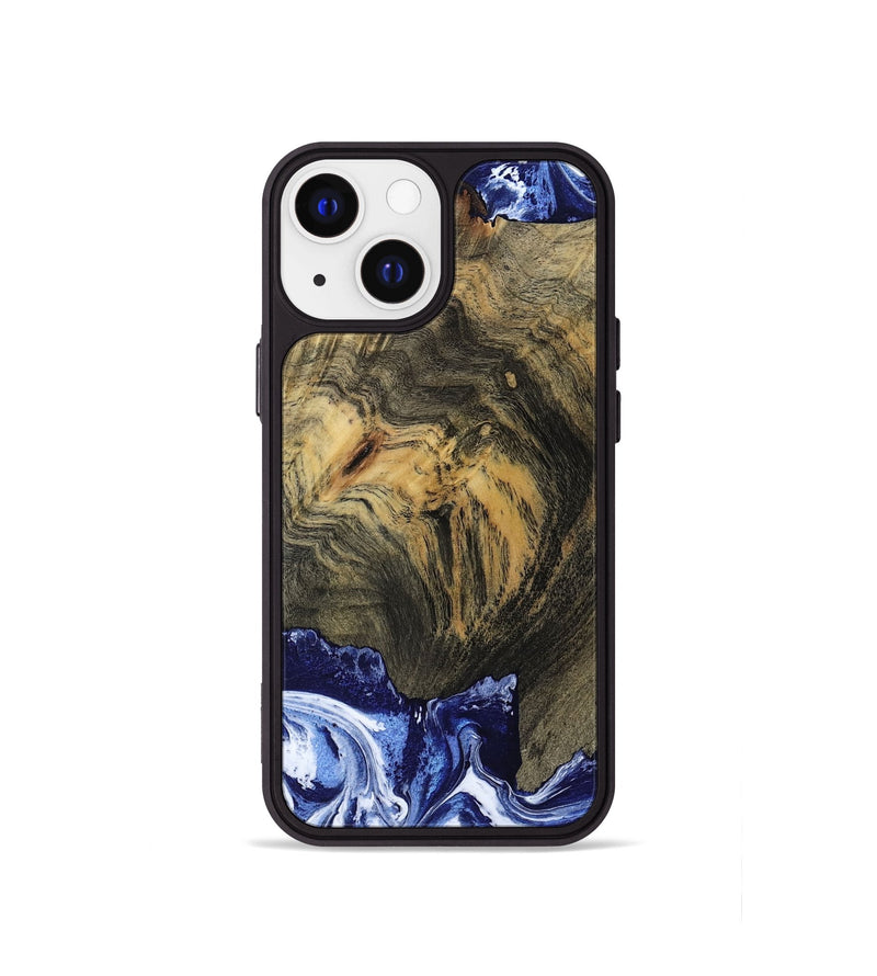 iPhone 13 mini Wood Phone Case - Lori (Blue, 802108)