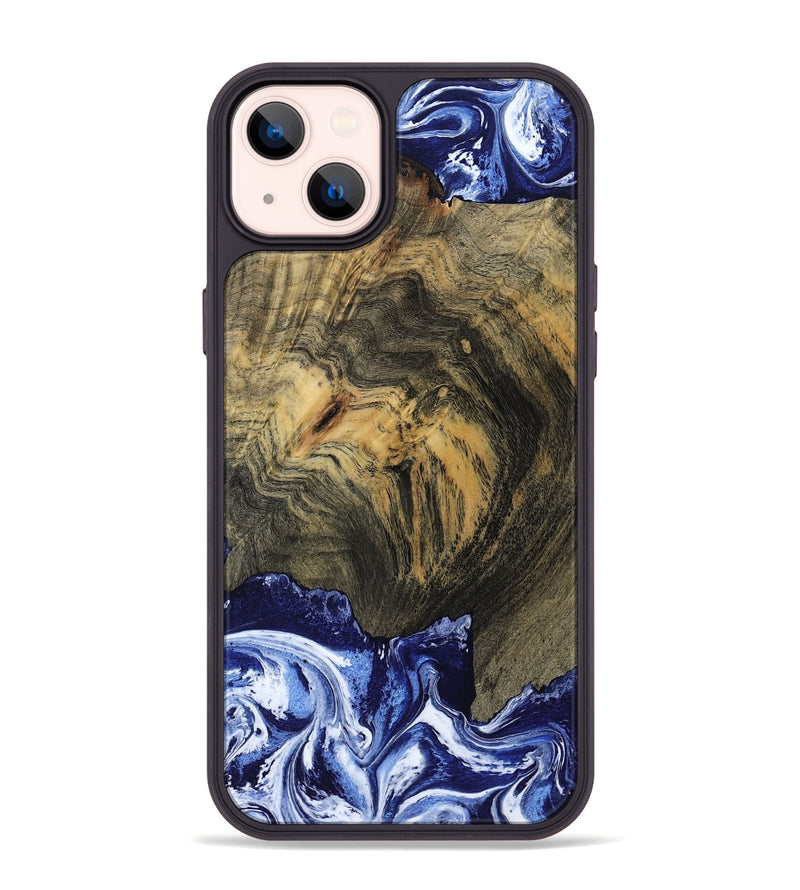 iPhone 14 Plus Wood Phone Case - Lori (Blue, 802108)