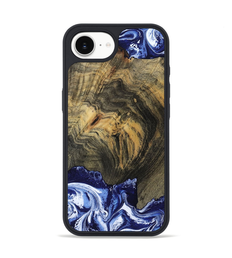 iPhone 16e Wood Phone Case - Lori (Blue, 802108)