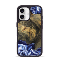 iPhone 17 Wood Phone Case - Lori (Blue, 802108)