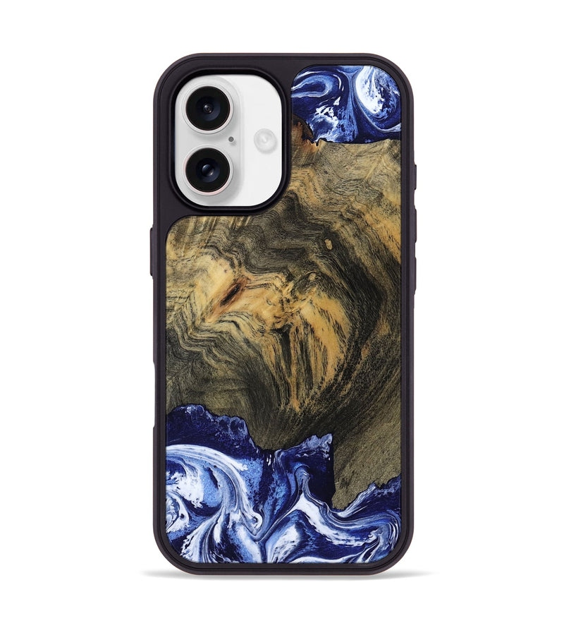 iPhone 17 Wood Phone Case - Lori (Blue, 802108)