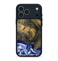 iPhone 17 Pro Max Wood Phone Case - Lori (Blue, 802108)