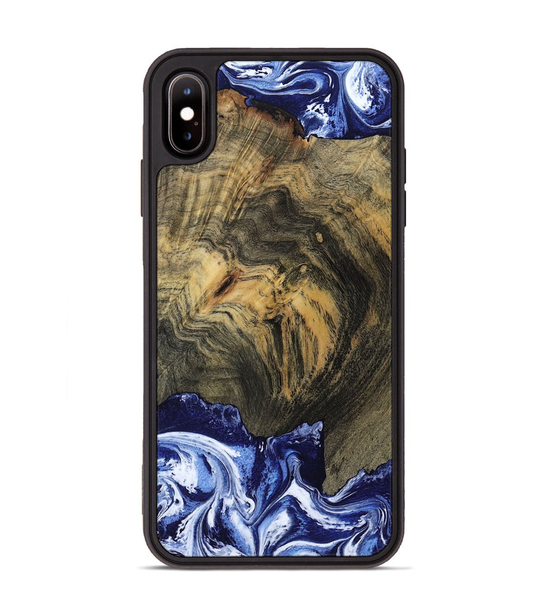 iPhone Xs Max Wood Phone Case - Lori (Blue, 802108)