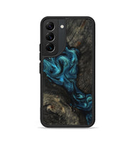 Galaxy S22 Wood Phone Case - Tad (Blue, 802109)