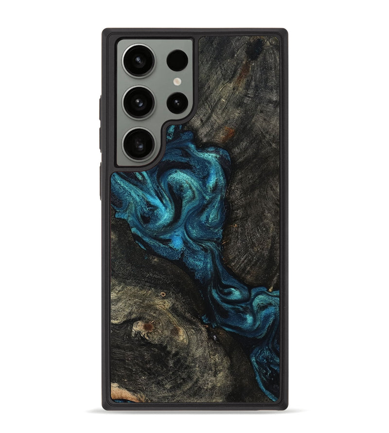 Galaxy S23 Ultra Wood Phone Case - Tad (Blue, 802109)