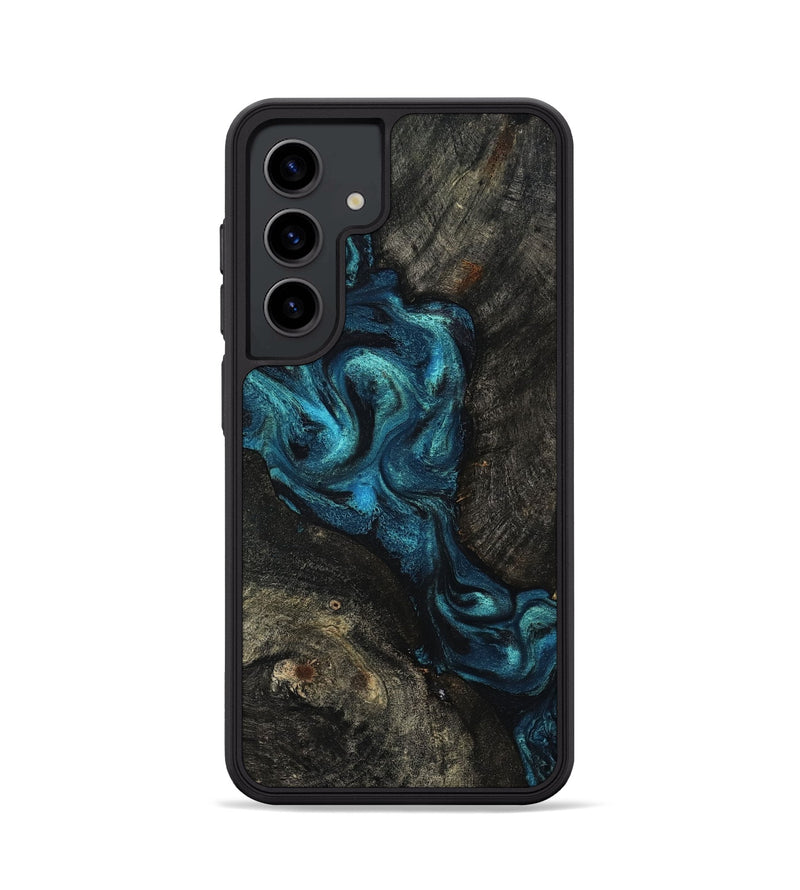 Galaxy S24 Wood Phone Case - Tad (Blue, 802109)