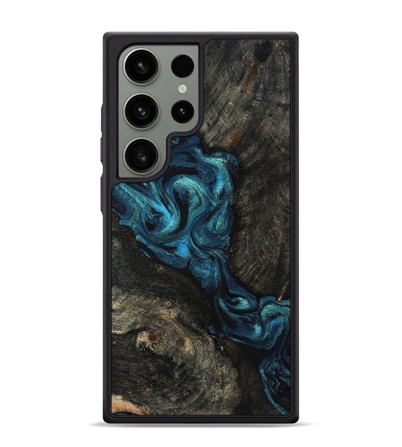 Galaxy S24 Ultra Wood Phone Case - Tad (Blue, 802109)