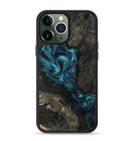 iPhone 13 Pro Max Wood Phone Case - Tad (Blue, 802109)