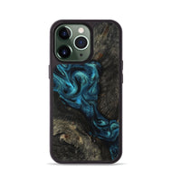 iPhone 13 Pro Wood Phone Case - Tad (Blue, 802109)