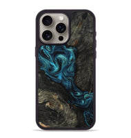 iPhone 15 Pro Max Wood Phone Case - Tad (Blue, 802109)