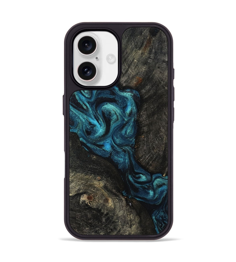 iPhone 17 Wood Phone Case - Tad (Blue, 802109)