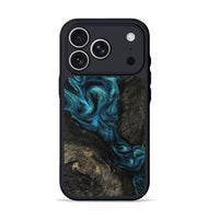 iPhone 17 Pro Wood Phone Case - Tad (Blue, 802109)