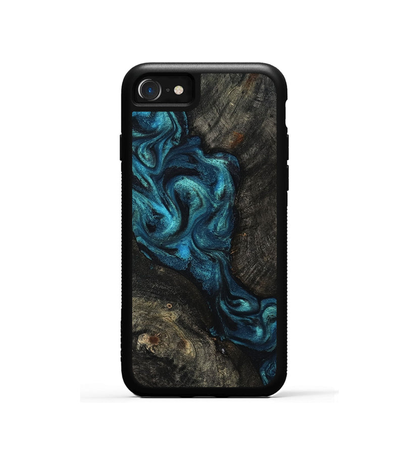 iPhone SE Wood Phone Case - Tad (Blue, 802109)