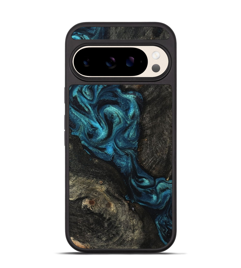Pixel 10 Wood Phone Case - Tad (Blue, 802109)