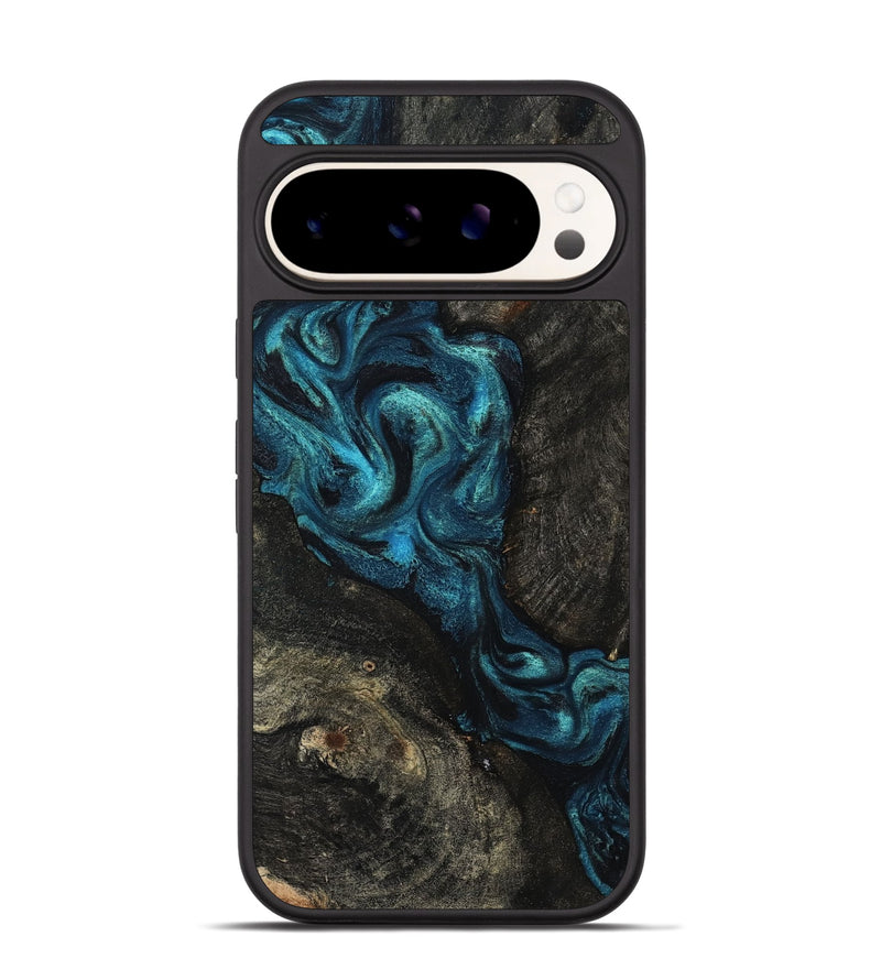 Pixel 9 Pro Wood Phone Case - Tad (Blue, 802109)