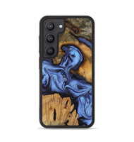 Galaxy S23 Wood Phone Case - Jasmine (Blue, 802110)