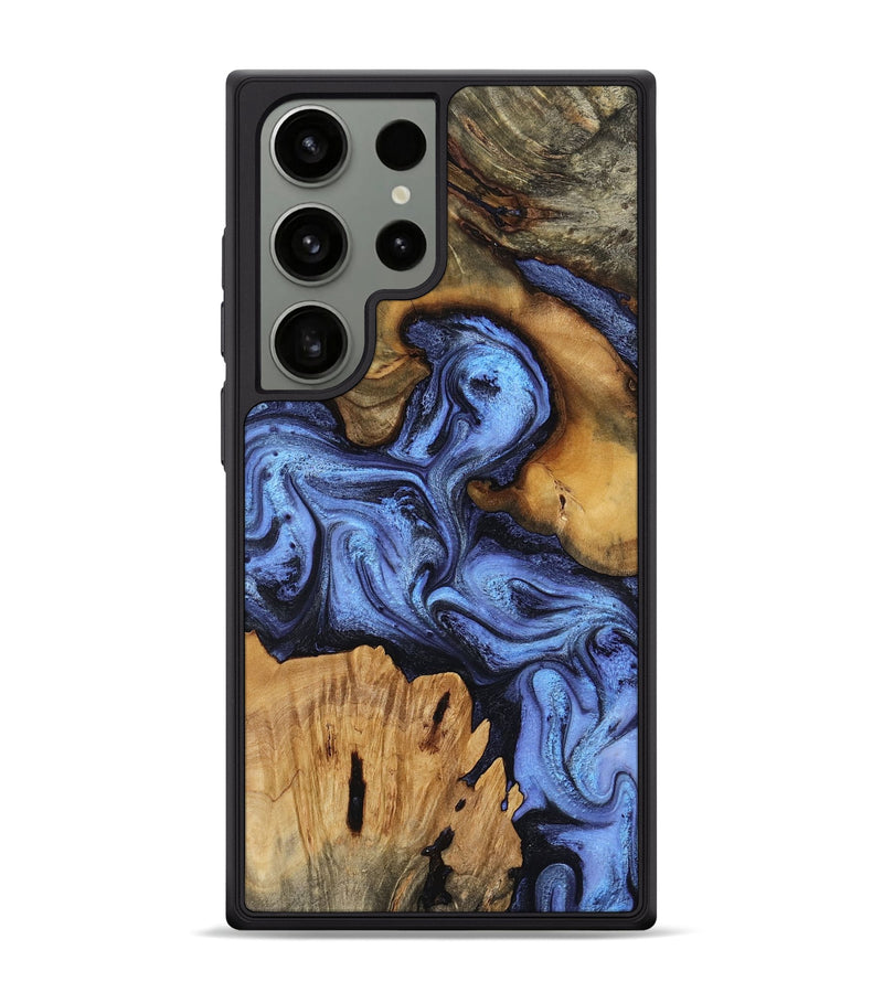 Galaxy S24 Ultra Wood Phone Case - Jasmine (Blue, 802110)