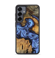 Galaxy S25 Plus Wood Phone Case - Jasmine (Blue, 802110)