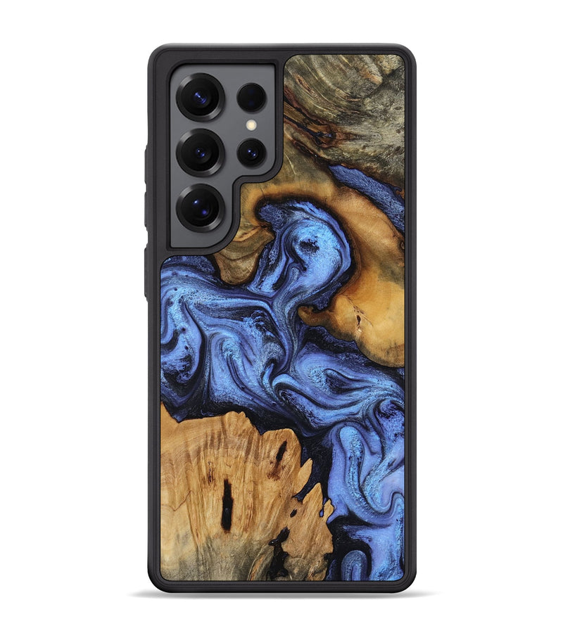 Galaxy S25 Ultra Wood Phone Case - Jasmine (Blue, 802110)
