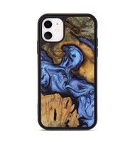 iPhone 11 Wood Phone Case - Jasmine (Blue, 802110)
