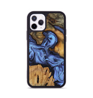 iPhone 11 Pro Wood Phone Case - Jasmine (Blue, 802110)
