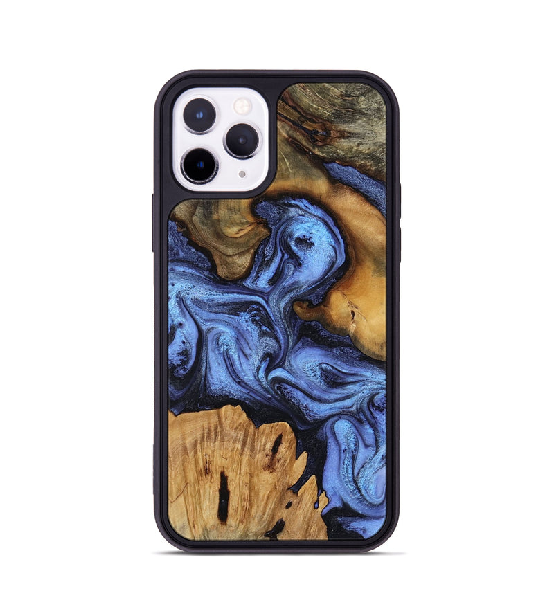 iPhone 11 Pro Wood Phone Case - Jasmine (Blue, 802110)