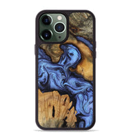 iPhone 13 Pro Max Wood Phone Case - Jasmine (Blue, 802110)