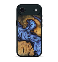 iPhone 17 Air Wood Phone Case - Jasmine (Blue, 802110)