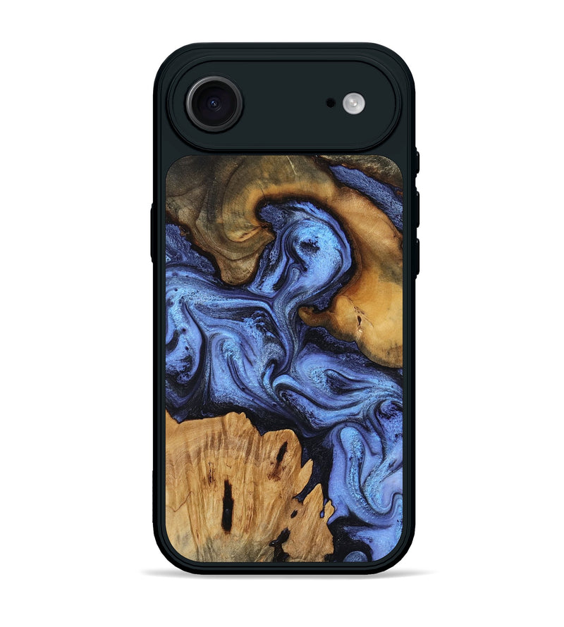 iPhone 17 Air Wood Phone Case - Jasmine (Blue, 802110)
