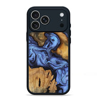 iPhone 17 Pro Max Wood Phone Case - Jasmine (Blue, 802110)