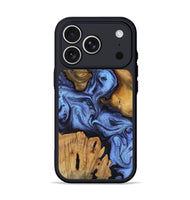 iPhone 17 Pro Wood Phone Case - Jasmine (Blue, 802110)