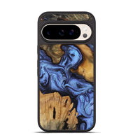 Pixel 10 Wood Phone Case - Jasmine (Blue, 802110)