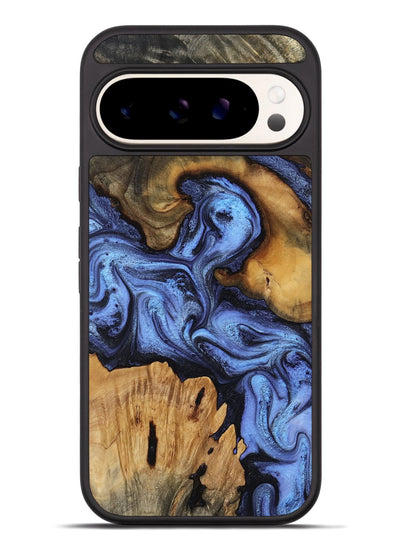 Pixel 9 Pro XL Wood Phone Case - Jasmine (Blue, 802110)