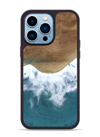 iPhone 14 Pro Max Wood Phone Case - Rheta (Coastal, 802129)