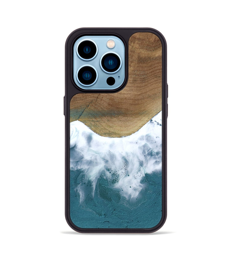 iPhone 14 Pro Wood Phone Case - Rheta (Coastal, 802129)
