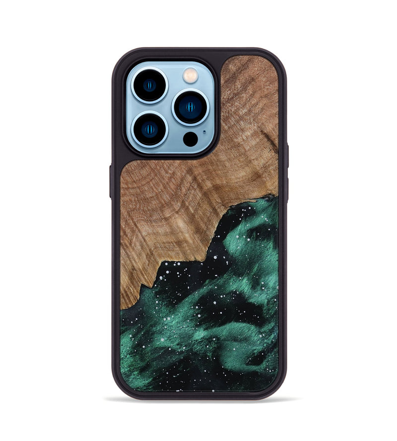 iPhone 14 Pro Wood Phone Case - Newt (Cosmos, 802136)