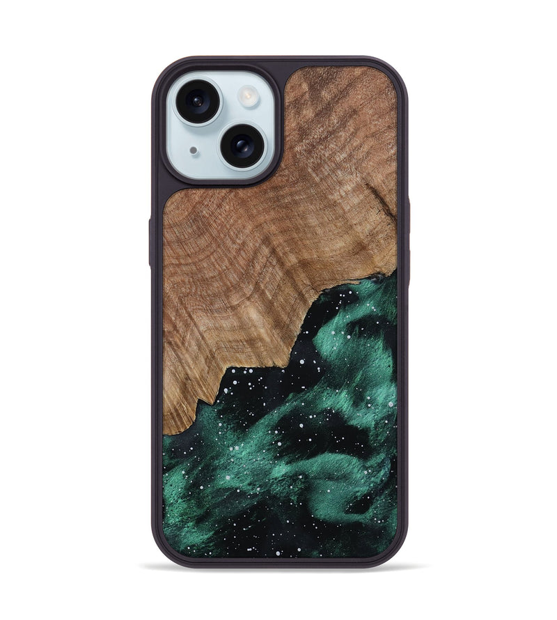 iPhone 15 Wood Phone Case - Newt (Cosmos, 802136)