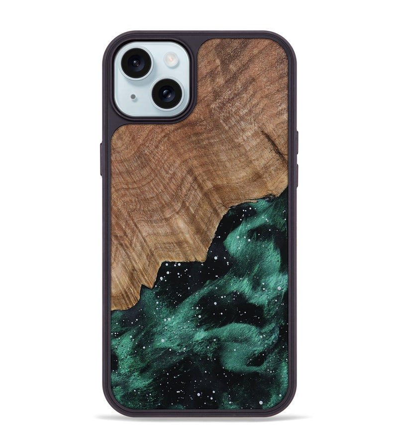 iPhone 15 Plus Wood Phone Case - Newt (Cosmos, 802136)