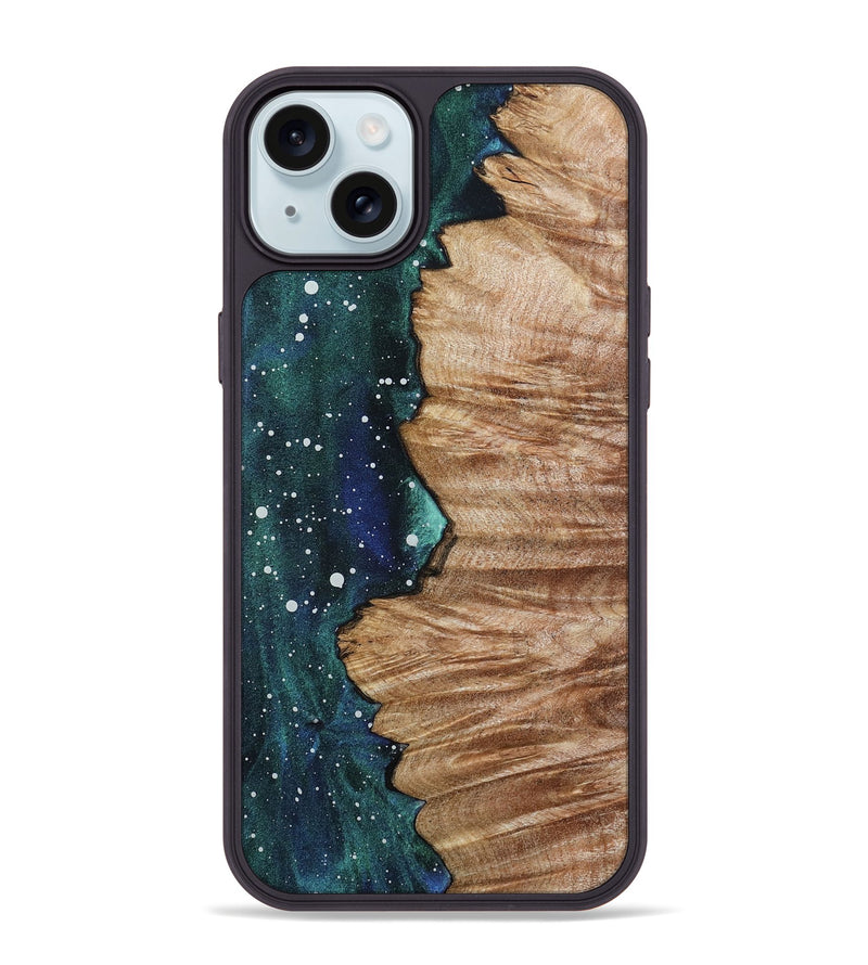 iPhone 15 Plus Wood Phone Case - Calvin (Cosmos, 802138)