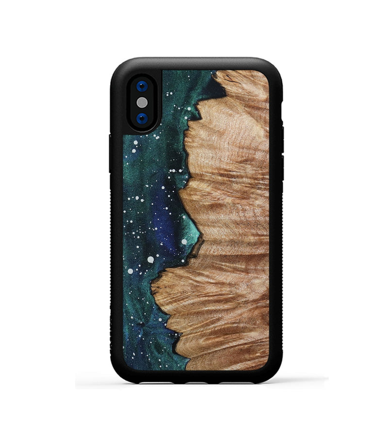 iPhone Xs Wood Phone Case - Calvin (Cosmos, 802138)