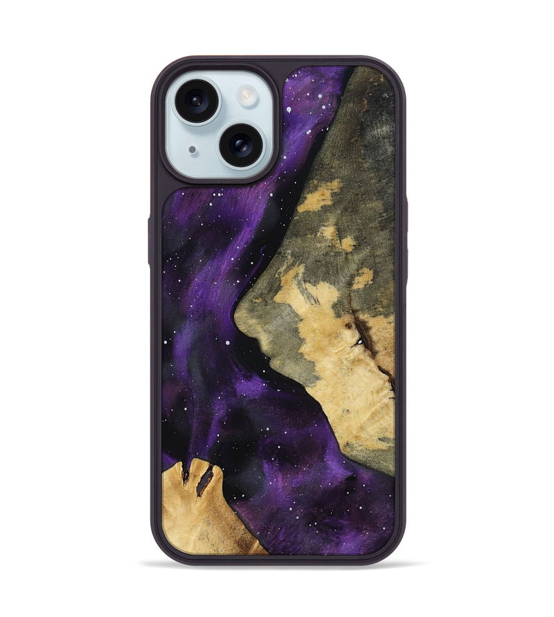 iPhone 15 Wood Phone Case - Diamond (Cosmos, 802140)