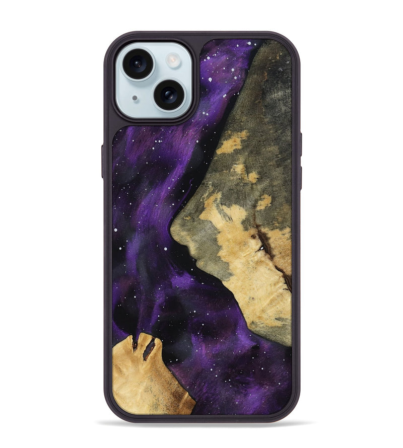 iPhone 15 Plus Wood Phone Case - Diamond (Cosmos, 802140)