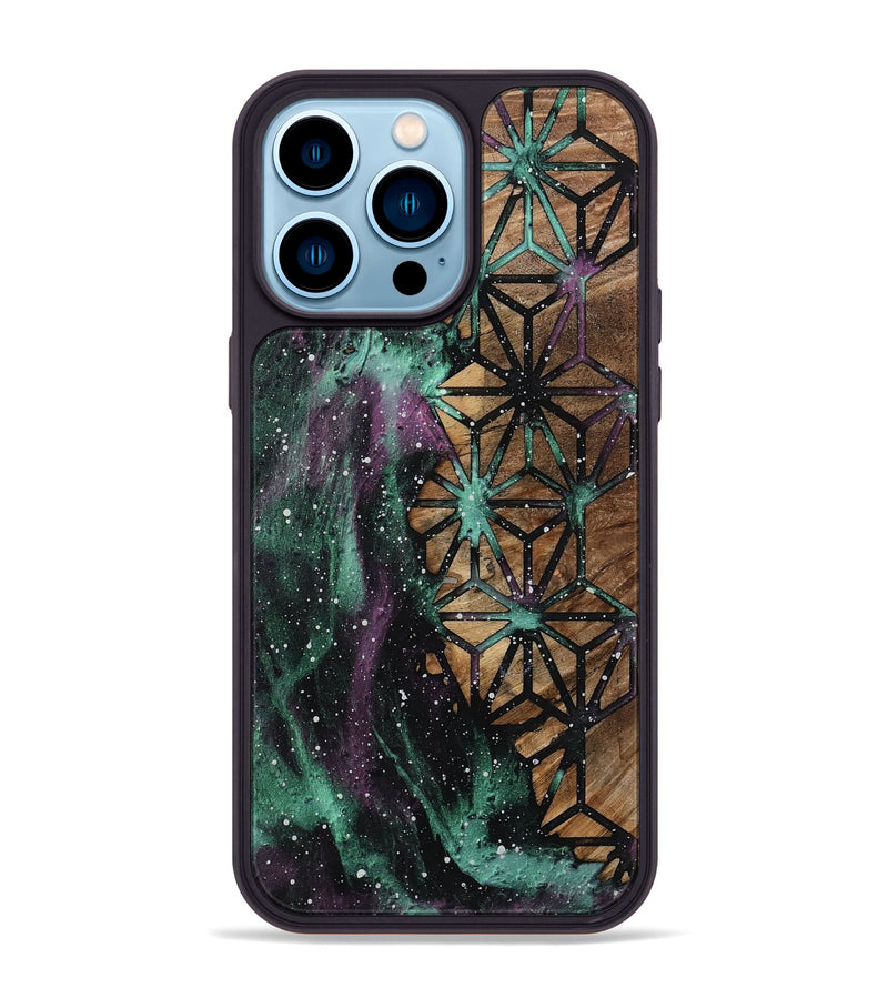 iPhone 14 Pro Max Wood Phone Case - Meir (Cosmos, 802144)