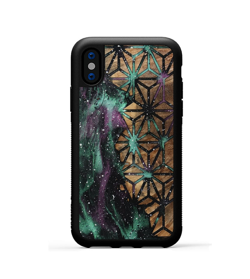 iPhone Xs Wood Phone Case - Meir (Cosmos, 802144)