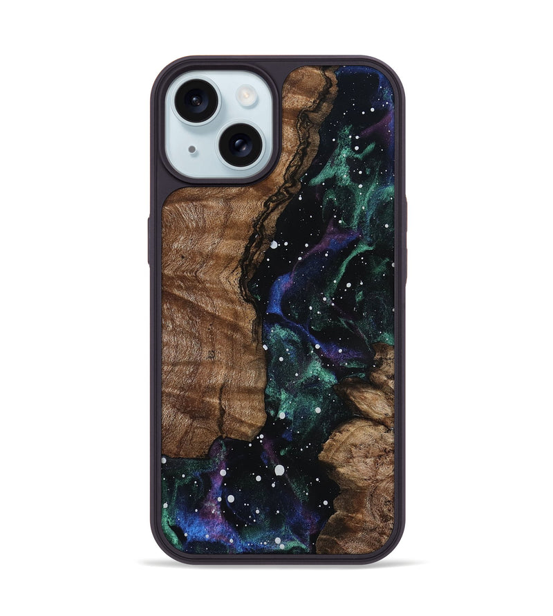 iPhone 15 Wood Phone Case - Breanne (Cosmos, 802149)